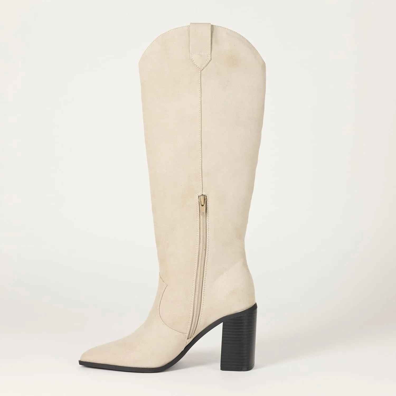 The Drop Women's Cassandra Knee-high Western Boot Overknee