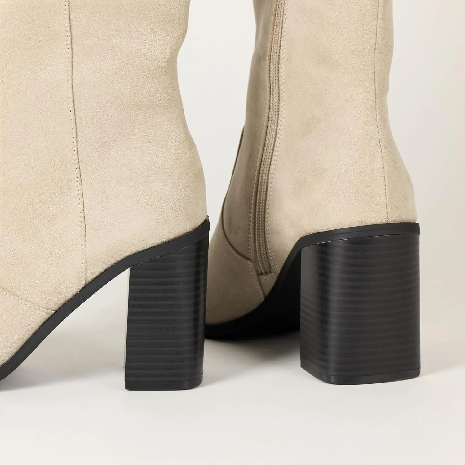The Drop Women's Cassandra Knee-high Western Boot Overknee