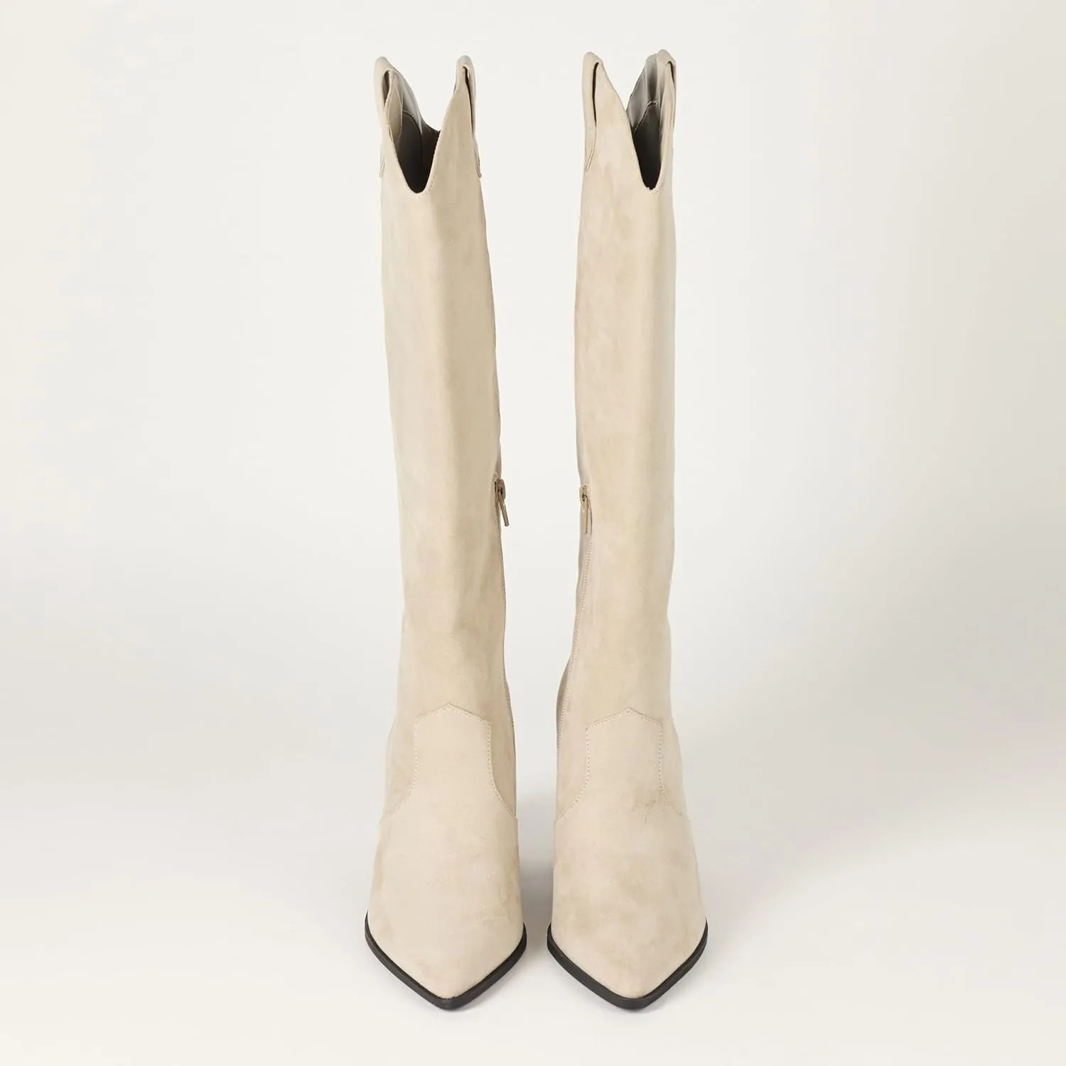 The Drop Women's Cassandra Knee-high Western Boot Overknee