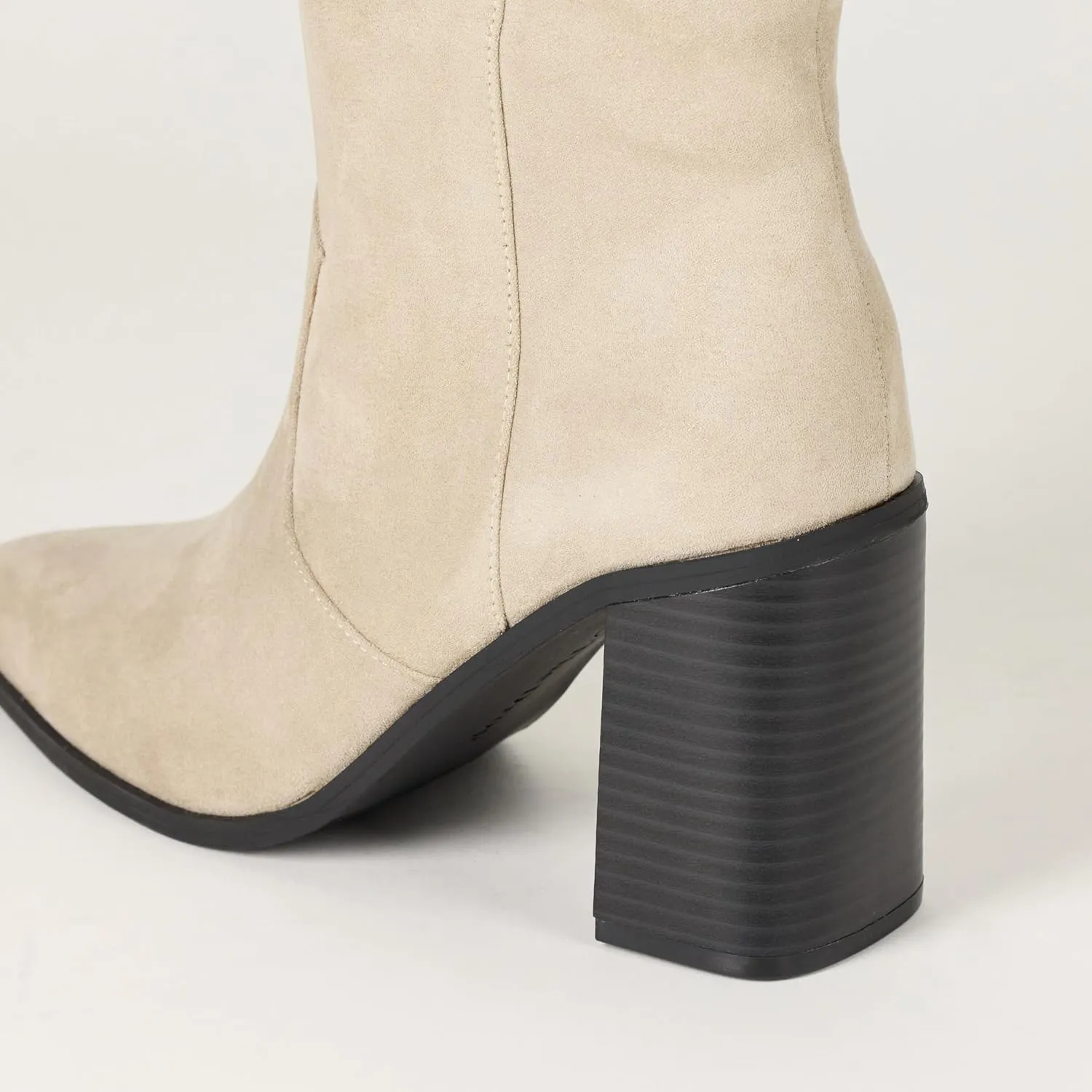 The Drop Women's Cassandra Knee-high Western Boot Overknee