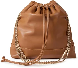 The Drop Women's Nyjah Chain Strap Tote, Cognac, One Size