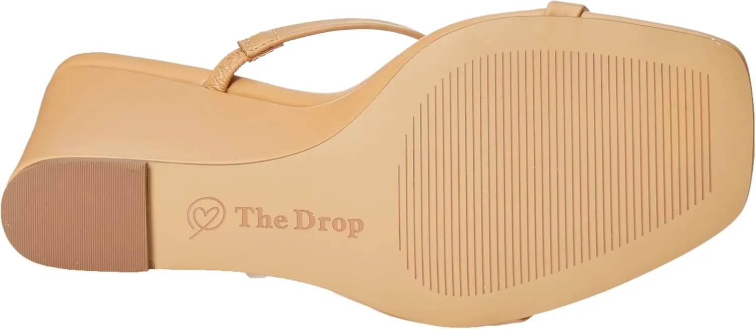 The Drop Women's Sophia Two Strap Wedge Sandals