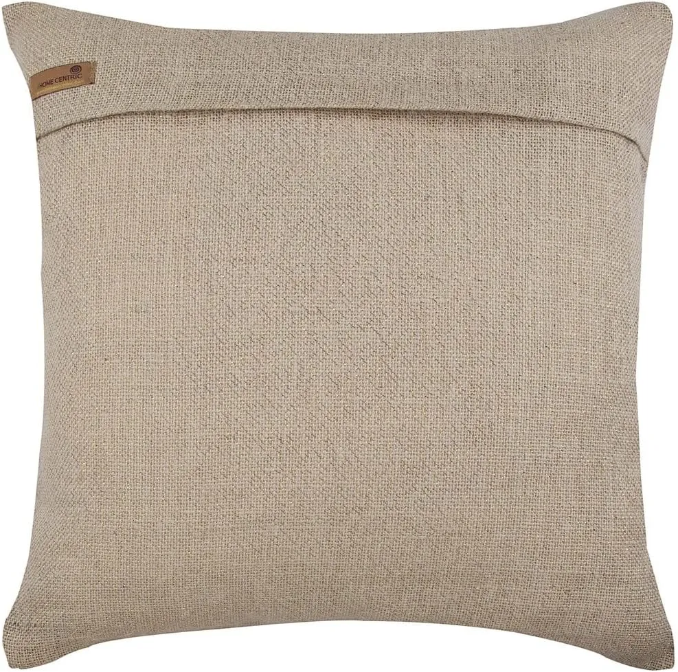 The HomeCentric Pillow Covers, Gold Accent Pillow, Pack of 2, 18x18 inch (45x45 cm) Cushion Cover, Cotton Linen Square Pillow Cover, Sparkly Sequins Throw Pillow Cover, Solid, Circles - City of Gold