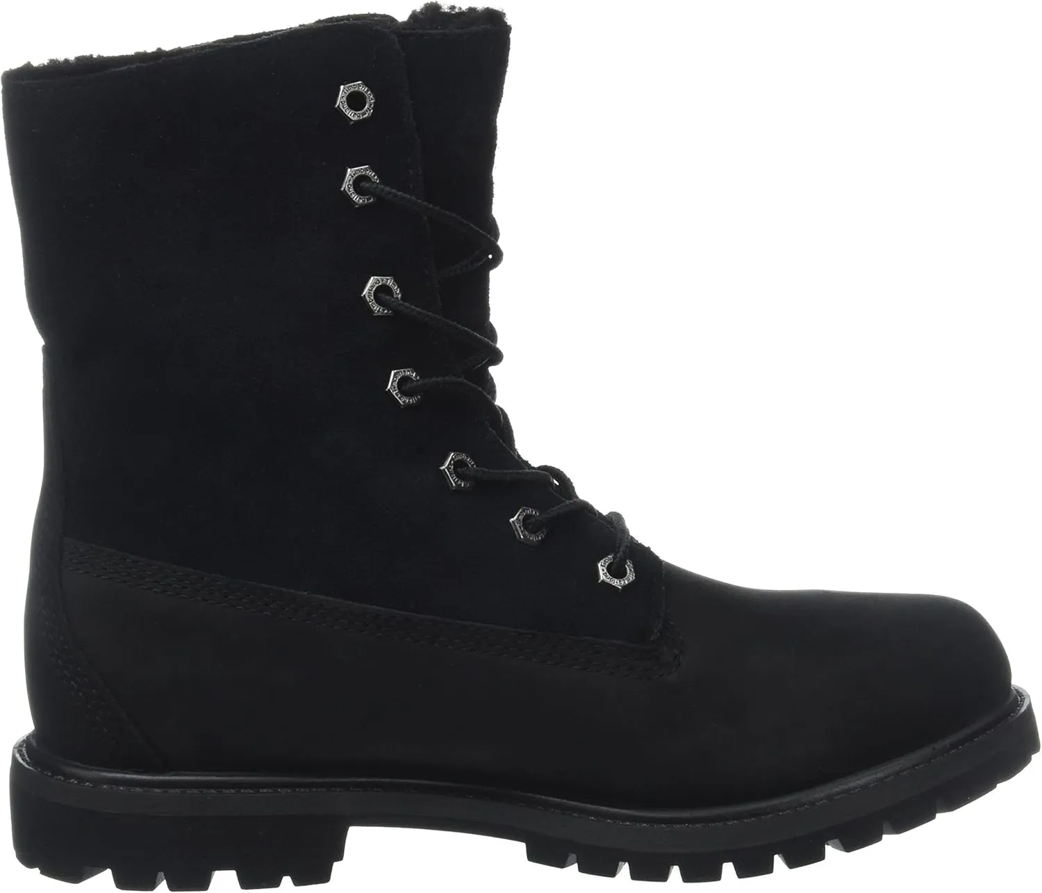 Timberland Women's Teddy Fleece Fold Down WP Ankle Boot