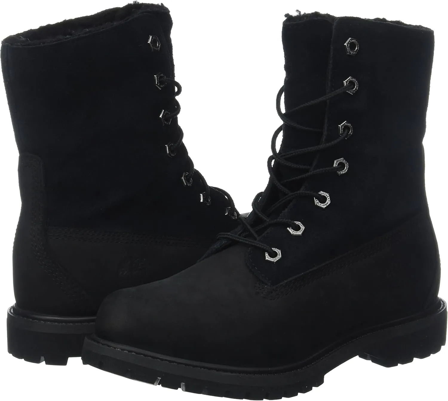Timberland Women's Teddy Fleece Fold Down WP Ankle Boot