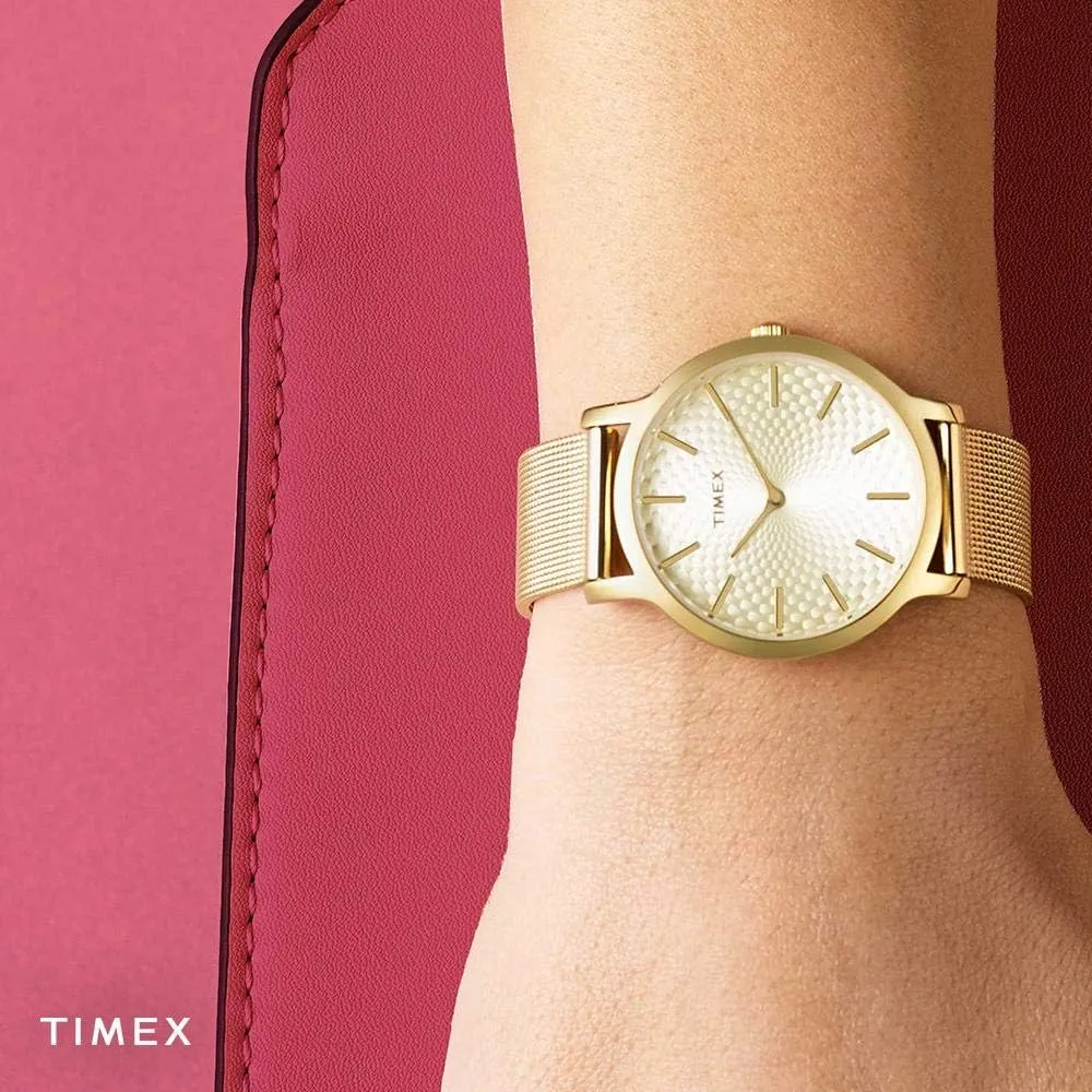 Timex Transcend 34mm Women’s Analog Watch | Stylish Modern Design