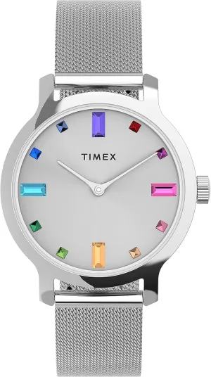 Timex Transcend 34mm Women’s Analog Watch | Stylish Modern Design