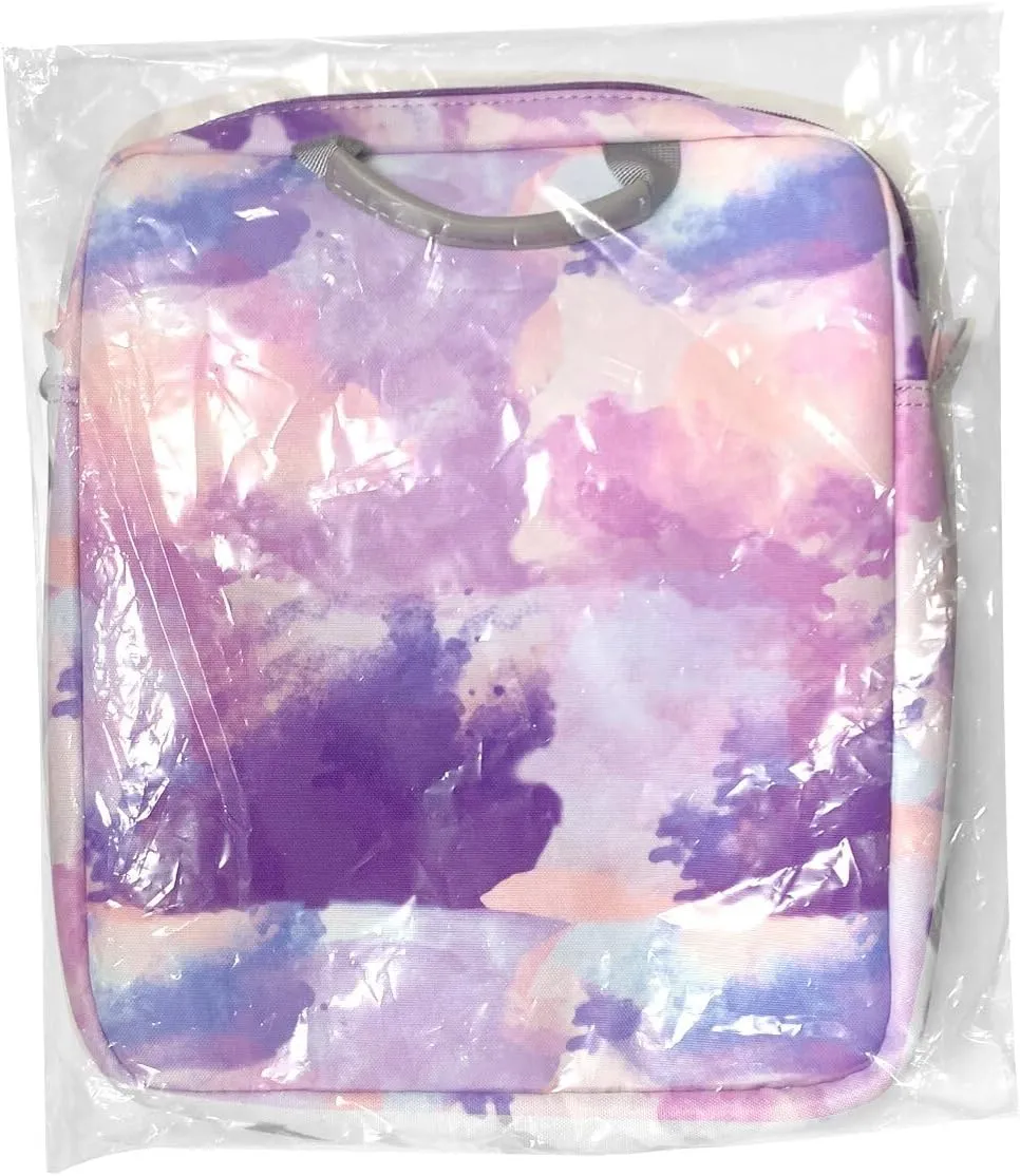 TiMOVO 13 Inch Tablet Sleeve Handbag with Shoulder Strap for iPad Air 13" M3 2025, iPad Pro 13", iPad Pro 12.9", Galaxy Tab S9 /S9 Plus/S10 /S10 Plus/S9 FE /S9 FE Plus 12.4", Watercolor Purple