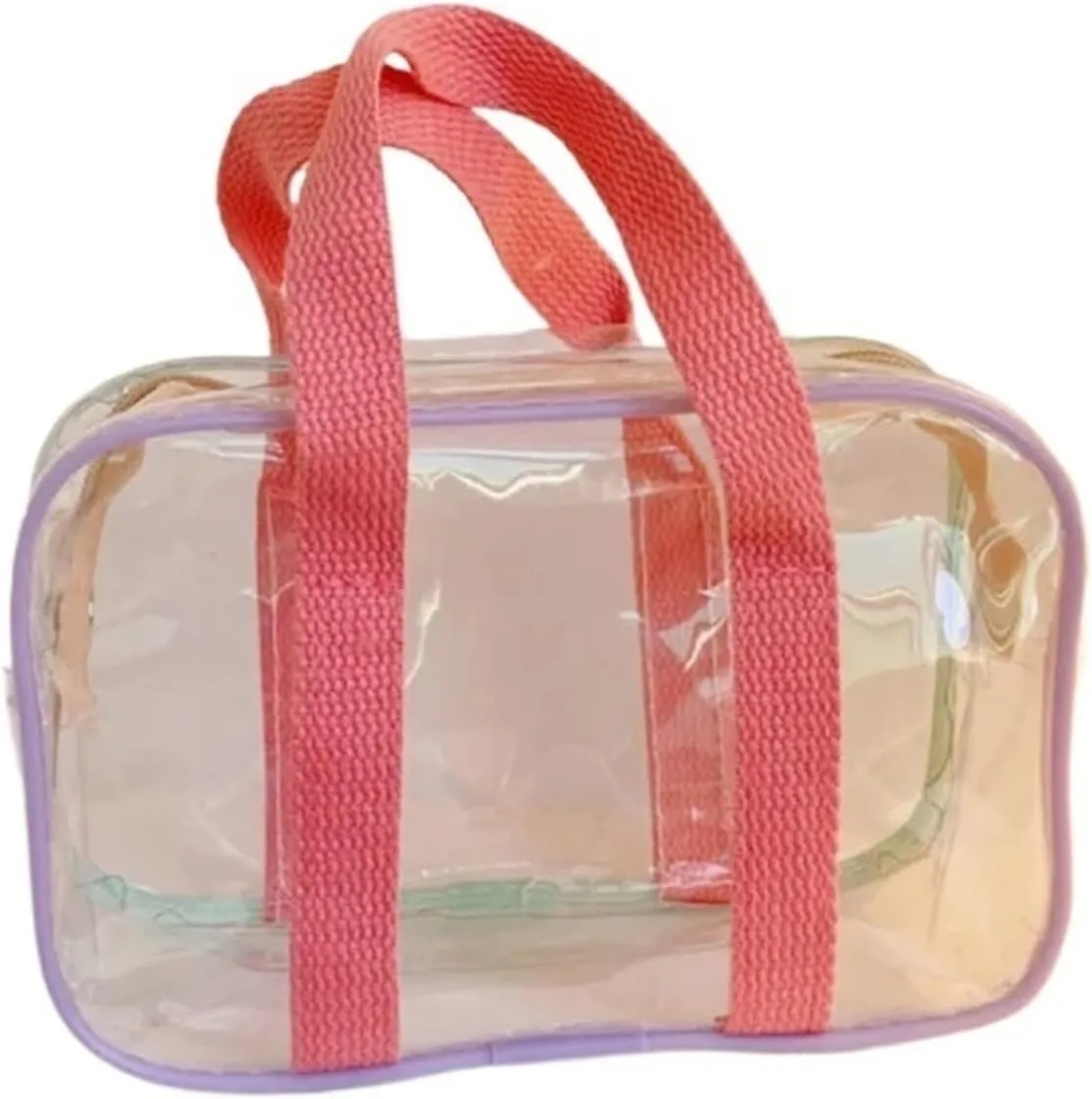 Toiletry Bag 1 Pc Women Clear SummerLarge Travel Zipper Shoulder Bag Female Washing Toiletry Bag Handbag