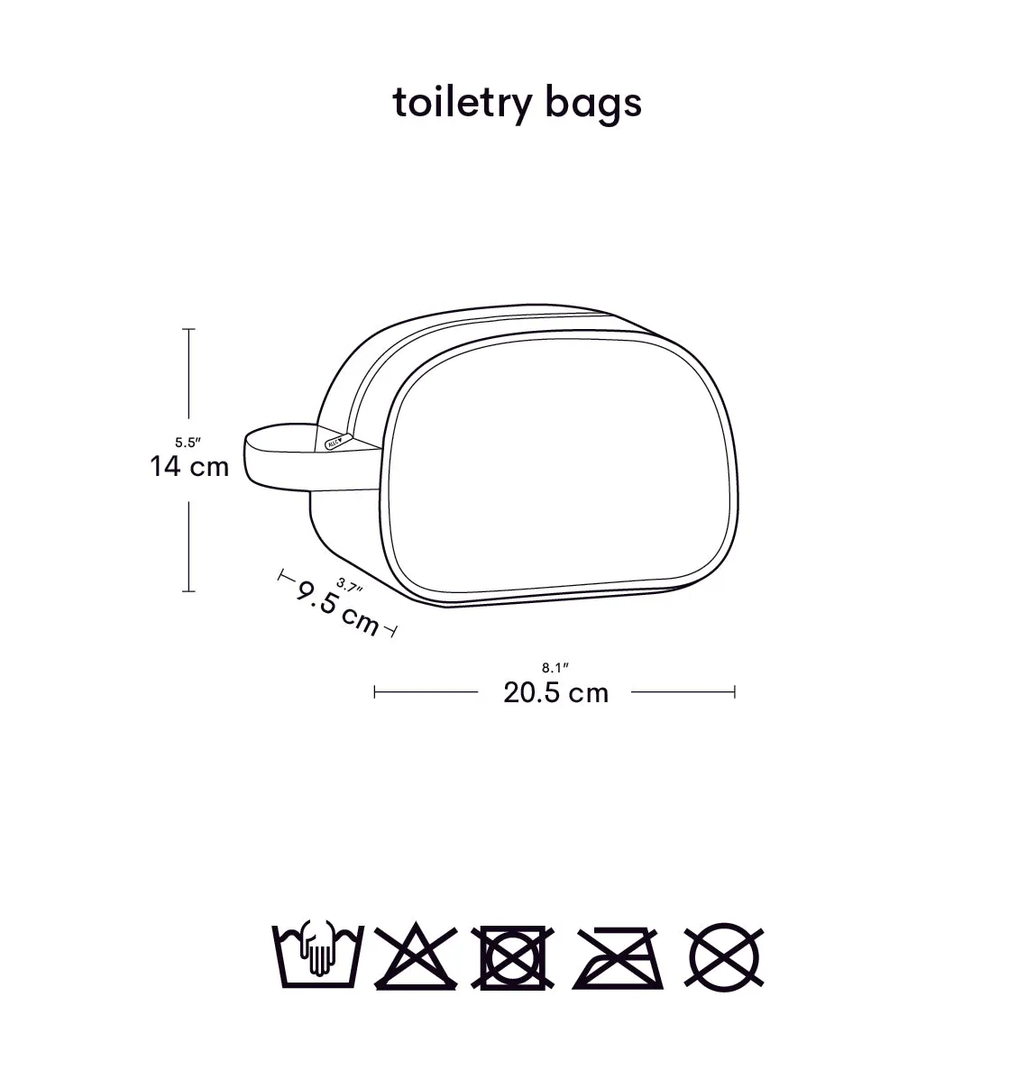 Toiletry bag: Butterflies