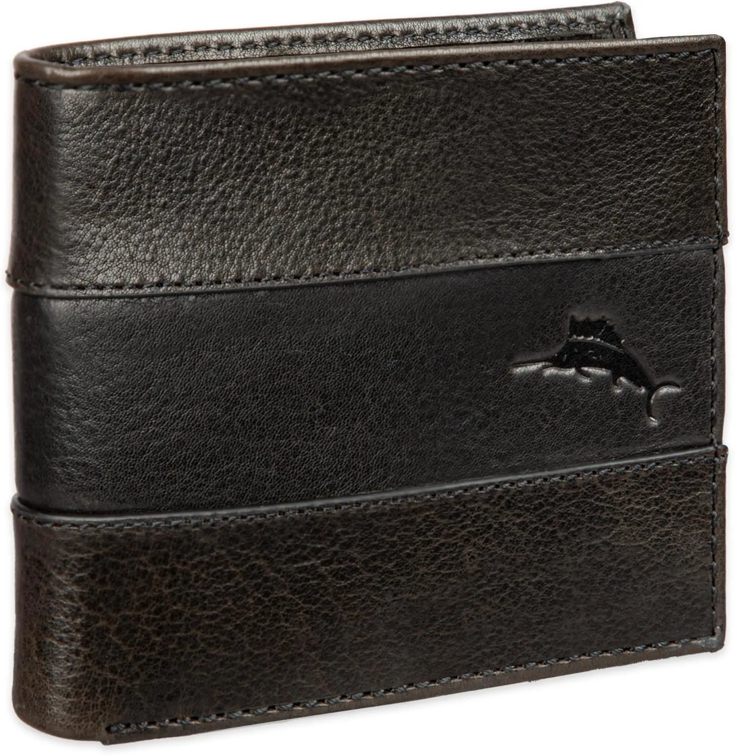Tommy Bahama Men's Bifold Slim Leather Wallet