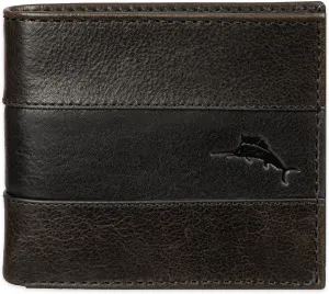 Tommy Bahama Men's Bifold Slim Leather Wallet