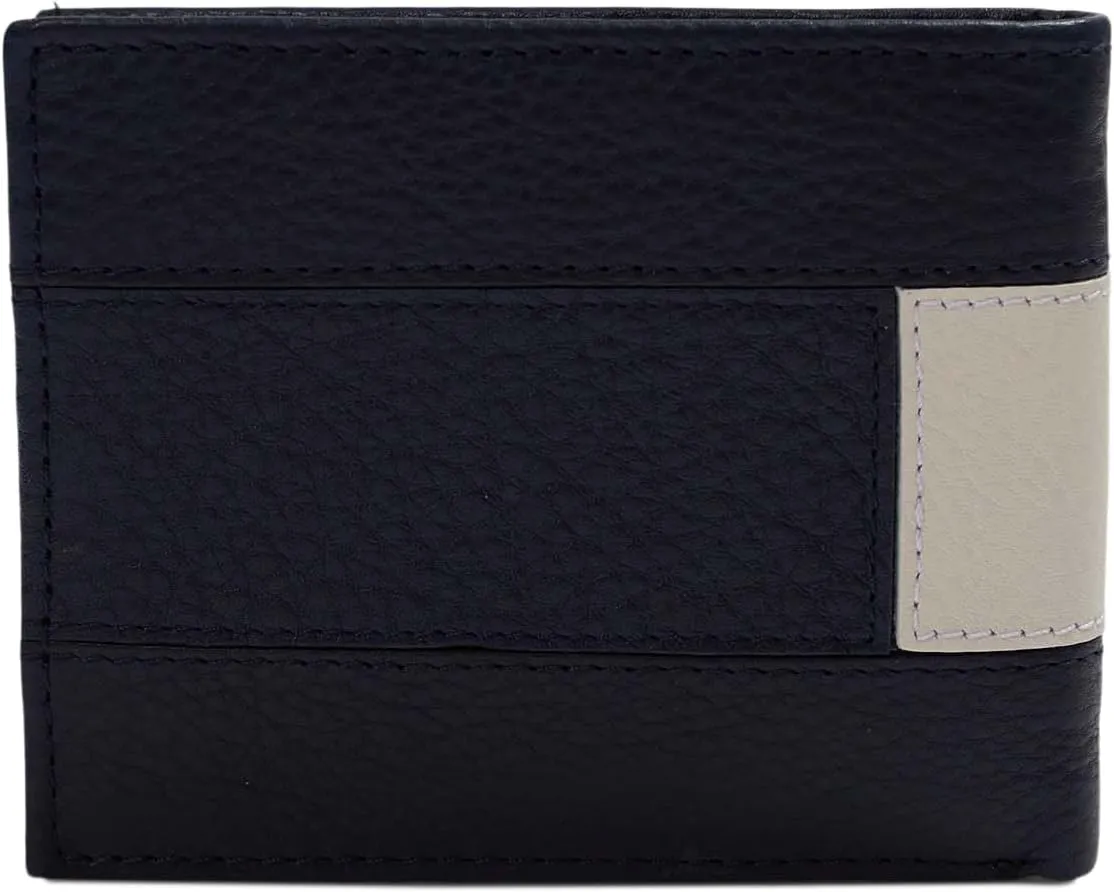 Tommy Hilfiger Men's Classic Logo Style Passcase Bifold Wallet with Multiple Card Slots and ID Window