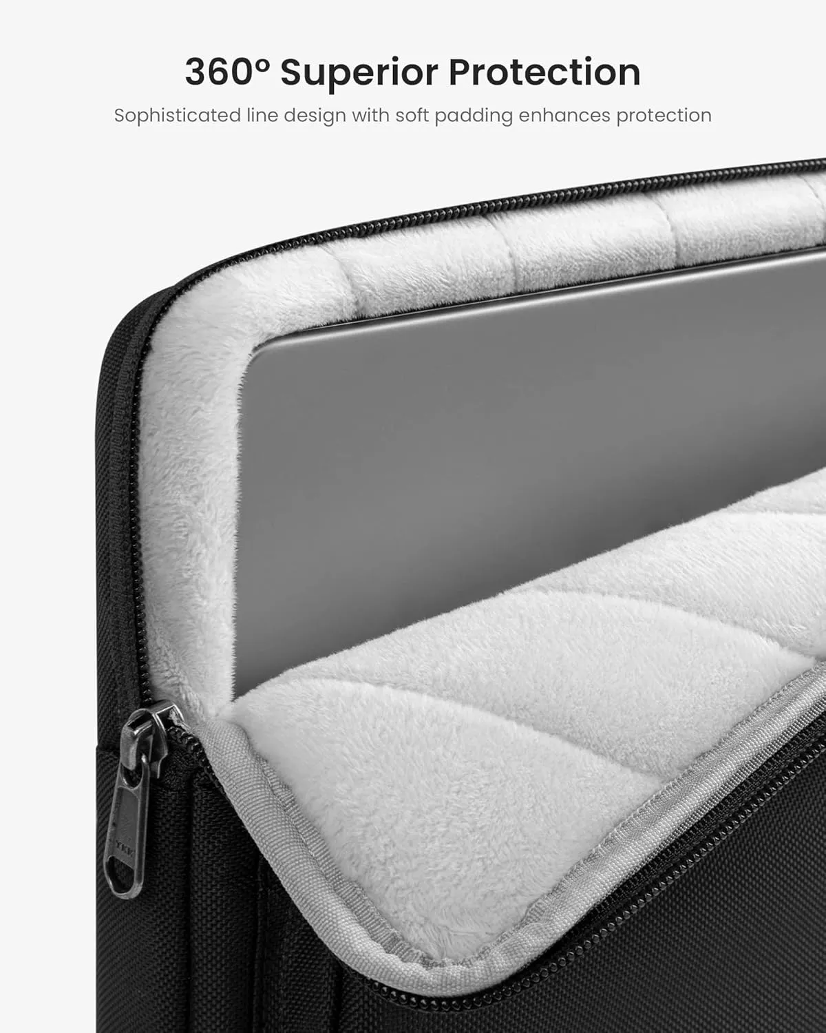 tomtoc 360 Protective Laptop Shoulder Bag for 15 Inch New MacBook Air M4 M3/A3114 M2/A2941 2025-2023, 15 Inch Microsoft Surface Laptop 6/5, Water-Resistant Accessory Case for MacBook Pro A1990 A1707