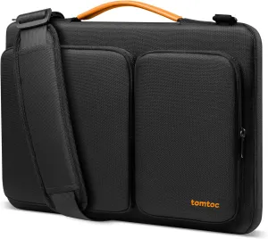 tomtoc 360 Protective Laptop Shoulder Bag for 15 Inch New MacBook Air M4 M3/A3114 M2/A2941 2025-2023, 15 Inch Microsoft Surface Laptop 6/5, Water-Resistant Accessory Case for MacBook Pro A1990 A1707