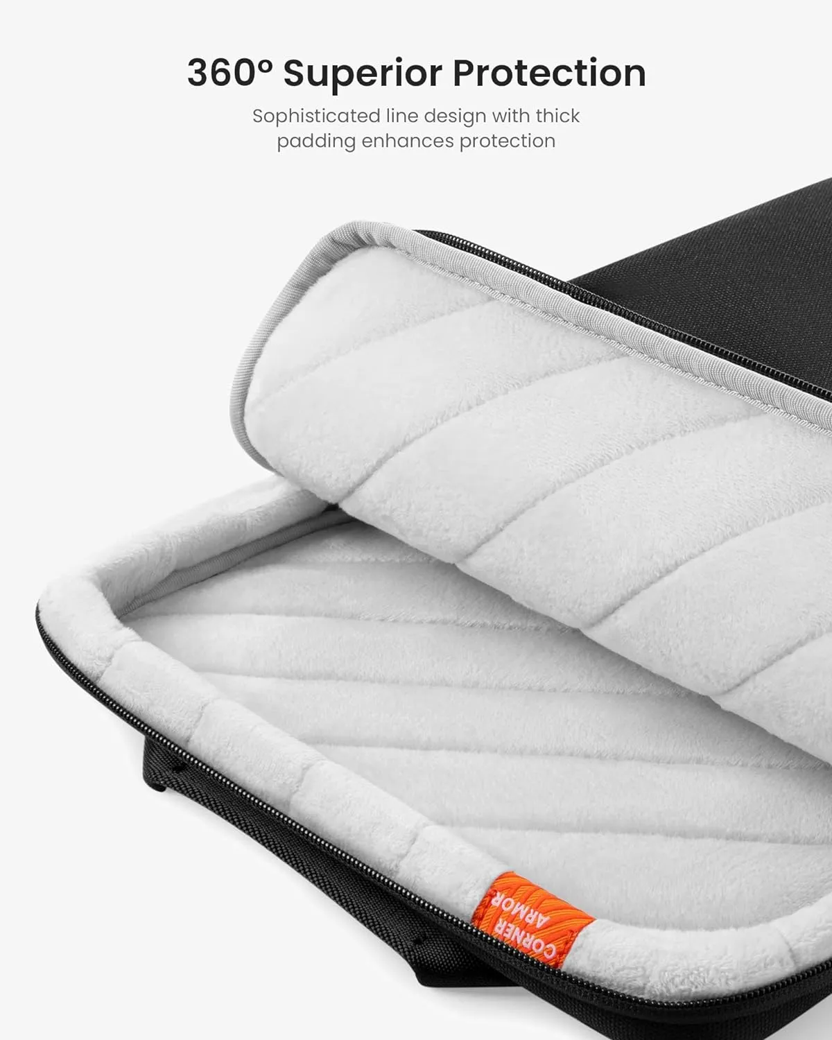 tomtoc 360 Protective Laptop Sleeve Designed for 14-inch MacBook Pro M4/M3/M2/M1 Pro/Max, 13.8'' 2024 Surface Laptop AI PC, Water-Resistant Well-Organized Accessory Sleeve Case with Handle