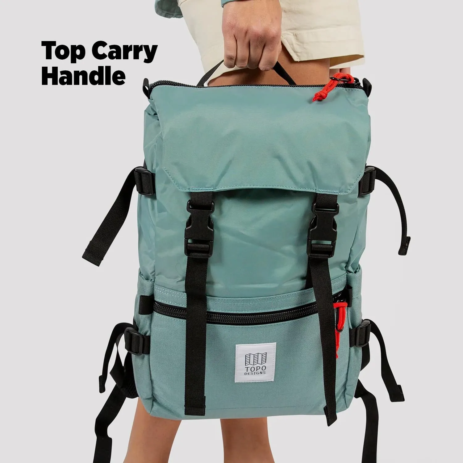 Topo Designs Rover Pack Classic, Black/Black, One Size