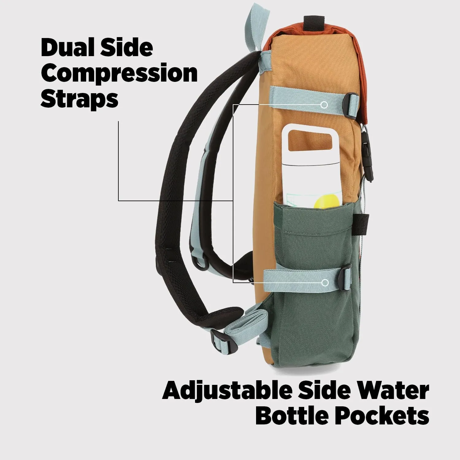 Topo Designs Rover Pack Classic - Khaki/black - One Size