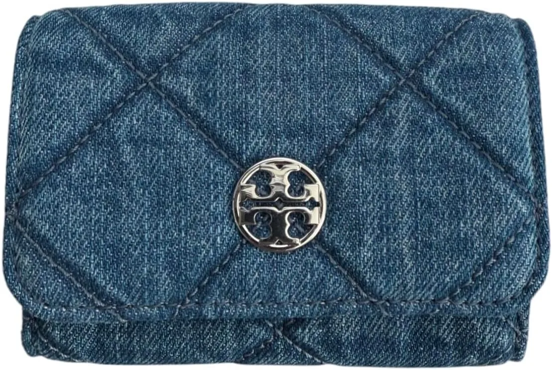 Tory Burch Women's Willa Denim Card Case (Denim)