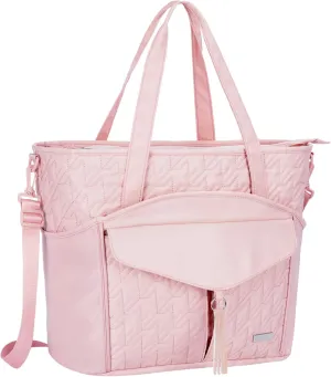 Tote Bag for Women with Water Bottle Pocket Fit for Stanley Cup, Carry On Tote for Work, Nurse, College, Travel