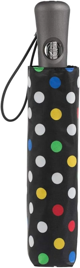 totes Portable Umbrella for Travel – Compact for Car, Backpack and Purse – Windproof, Strong, UV Sun Protection, Water-Repellant, Foldable On-the-Go Umbrella with Auto Open/Close