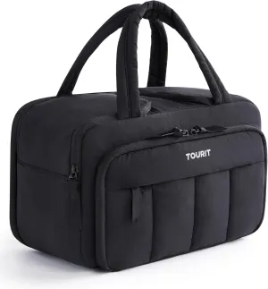 TOURIT Breast Pump Bag with Ice Pack Double-Sided Compartment Breast Milk Booler Travel Bag for Working Traveling Mom