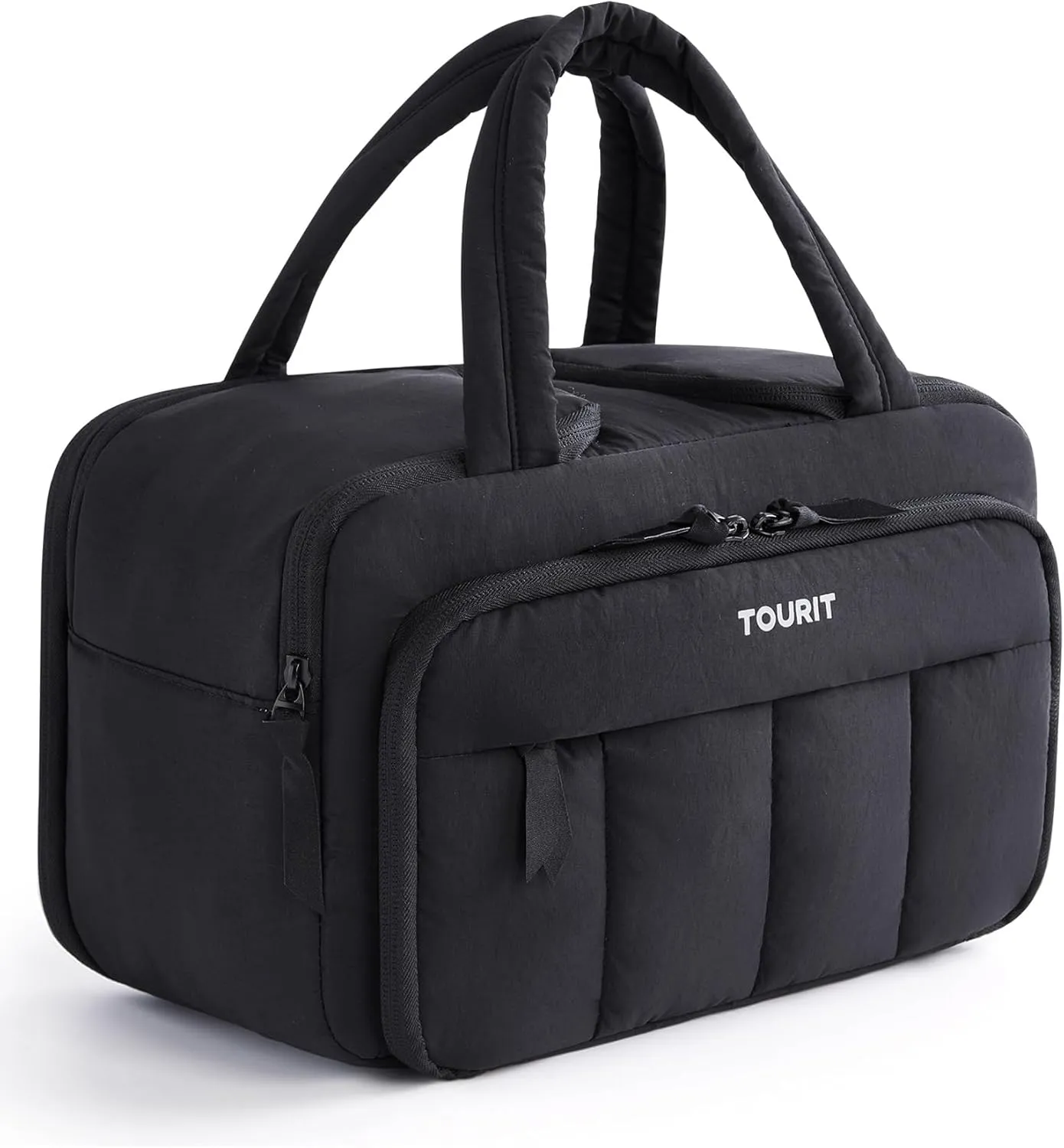 TOURIT Breast Pump Bag with Ice Pack Double-Sided Compartment Breast Milk Booler Travel Bag for Working Traveling Mom