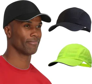 TrailHeads Performance Mens Running Hat - Lightweight, Quick Dry Workout Hats for Men - Athletic Sports Cap for Tennis, Gym