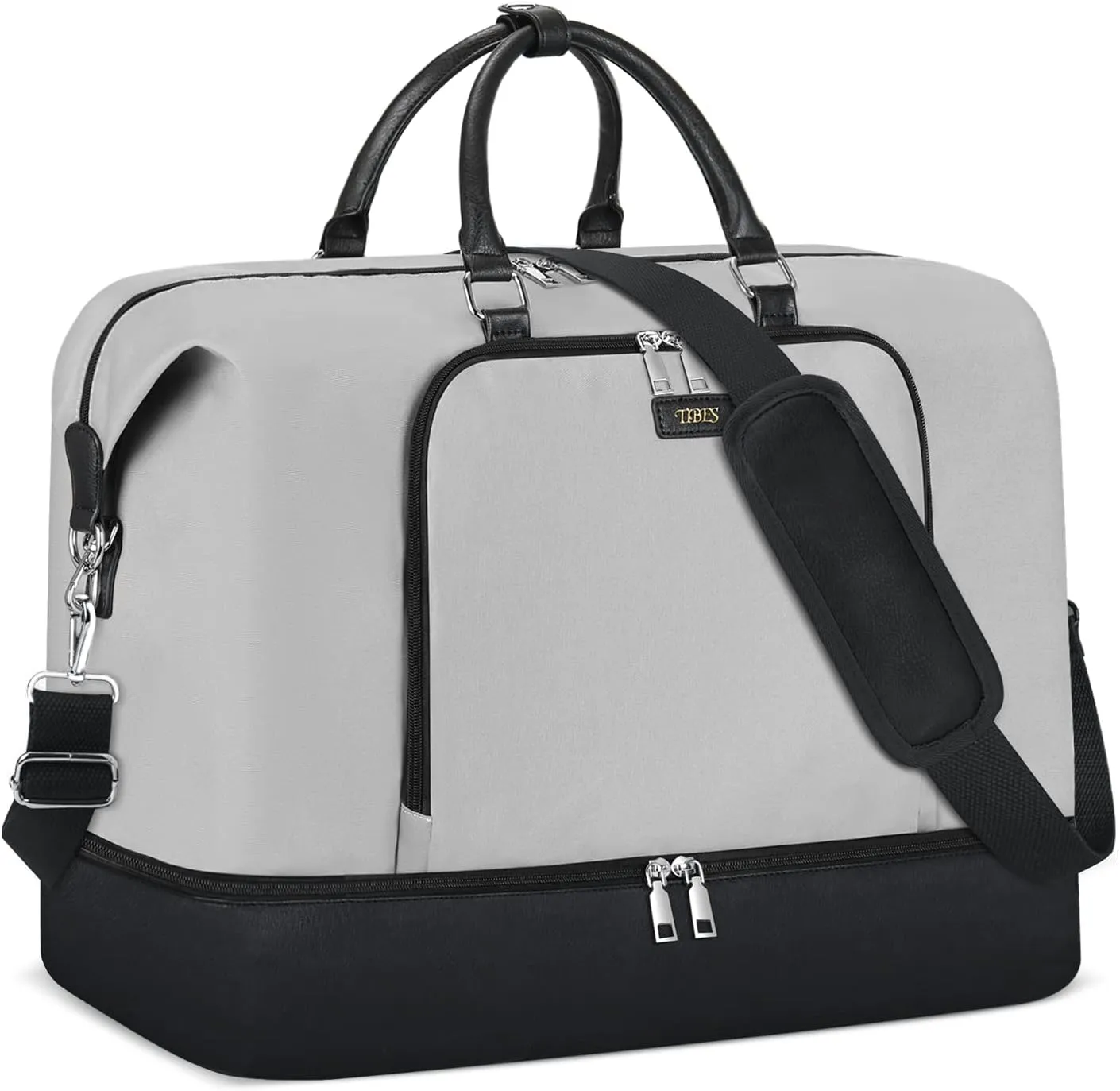 Travel Weekender Bag for Women, Overnight Bag with Shoe Compartment, Oversized Travel Duffel Bag Carry On Tote with Trolley Sleeve 21" for Weekend Travel Business Trip