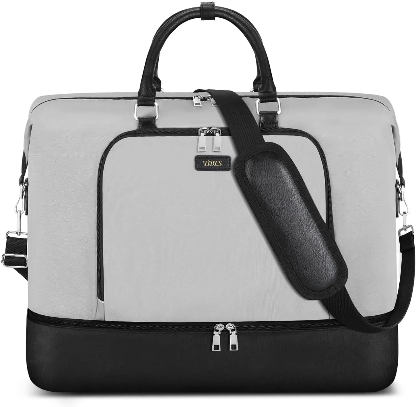 Travel Weekender Bag for Women, Overnight Bag with Shoe Compartment, Oversized Travel Duffel Bag Carry On Tote with Trolley Sleeve 21" for Weekend Travel Business Trip