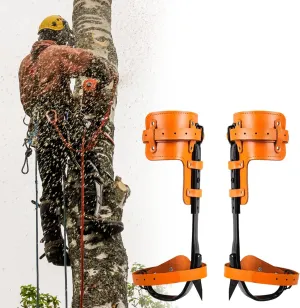 Tree Climbing Spikes Set,Pole Climbing Spikes Adjustable Climbing Tree Shoes Pedal,Tree Pole Climb Spike Rope Rescue Tool for Hunting