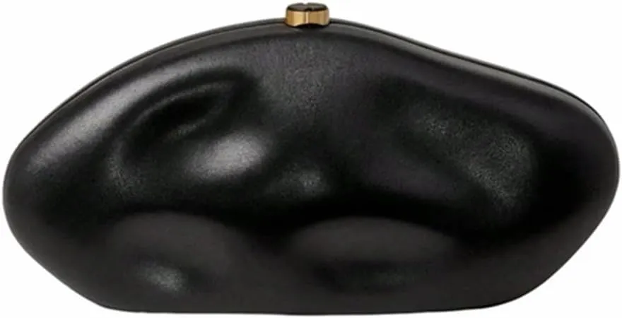 Trendy Ladies Faux Leather Crossbody Bag Irregular Shell Purse PU Leather Women's Evening Handbag for Party Casual