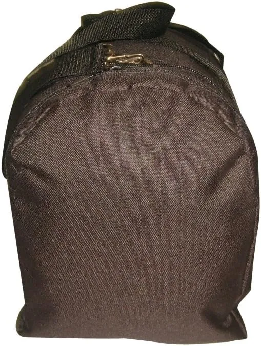 Triple Carry-on with U Opening,two Separate Compartment One on Each End,plus Front Pocket.Made In USA. (Black)