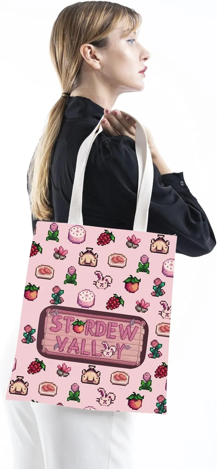 TSOTMO Trendy Gaming Gift Video Game Gift Game Bag For Gamers Gaming gift for Women Sister (VALL tote)
