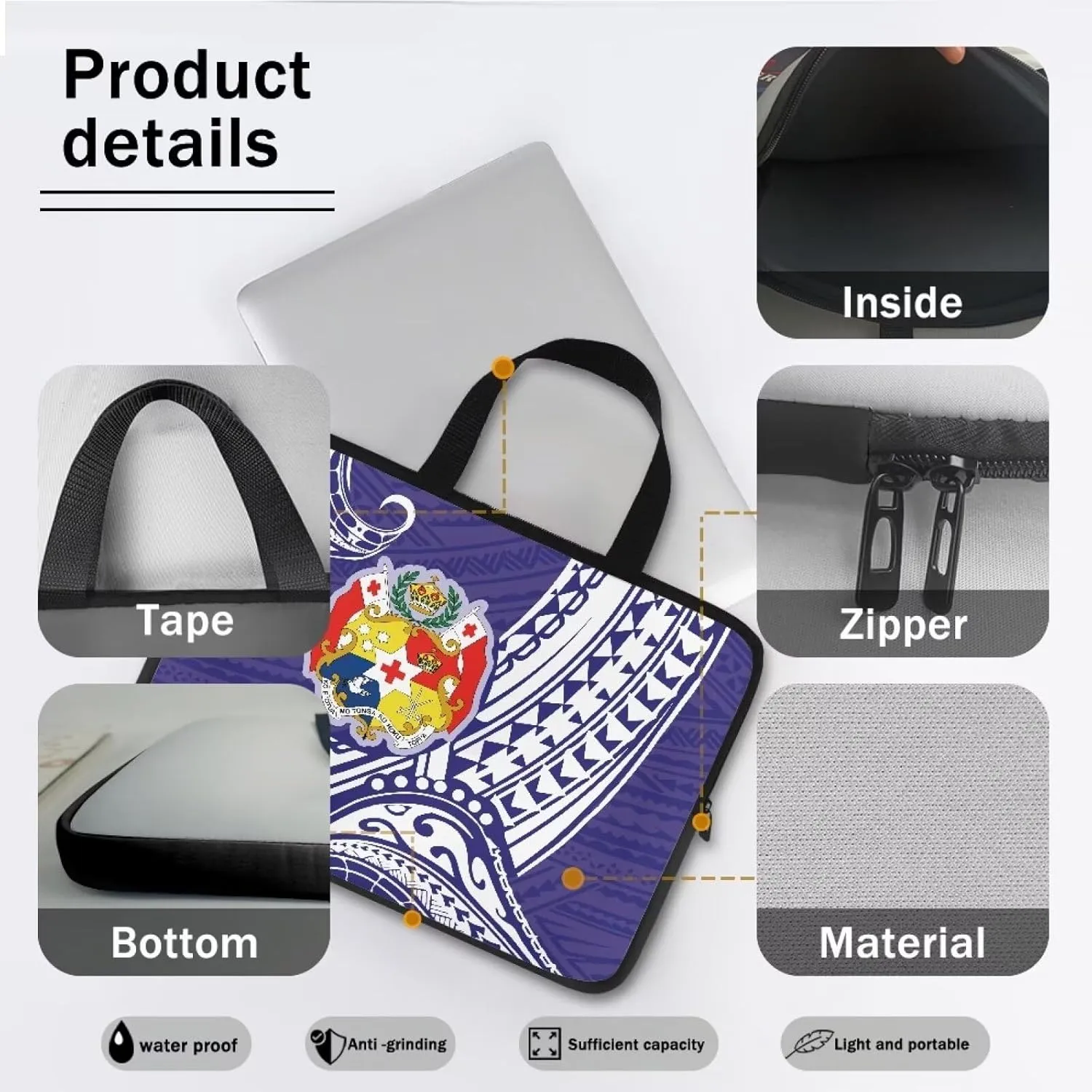 Uasibuni 17 inch Laptop Bag for Women Stylish Laptop Bag Laptop Carrying Bag Case Tablet Travel Cover