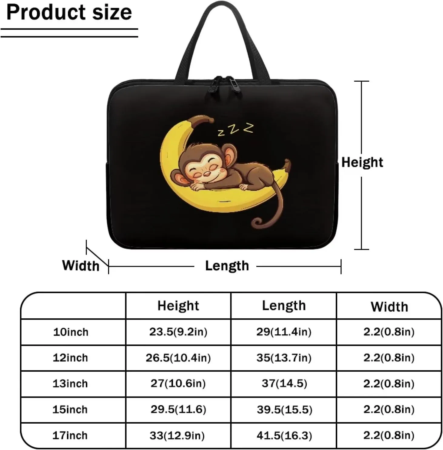 Uasibuni Laptop Sleeve Case with Handle for 14/15.6/ 17In Laptop,Laptop Case Cover Cute Laptop Bag for Women Men