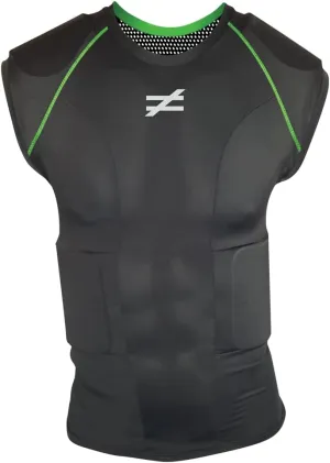 Unequal Invincible Padded Compression Shirt with Rib & Shoulder Protection for Football (Youth Sizes)