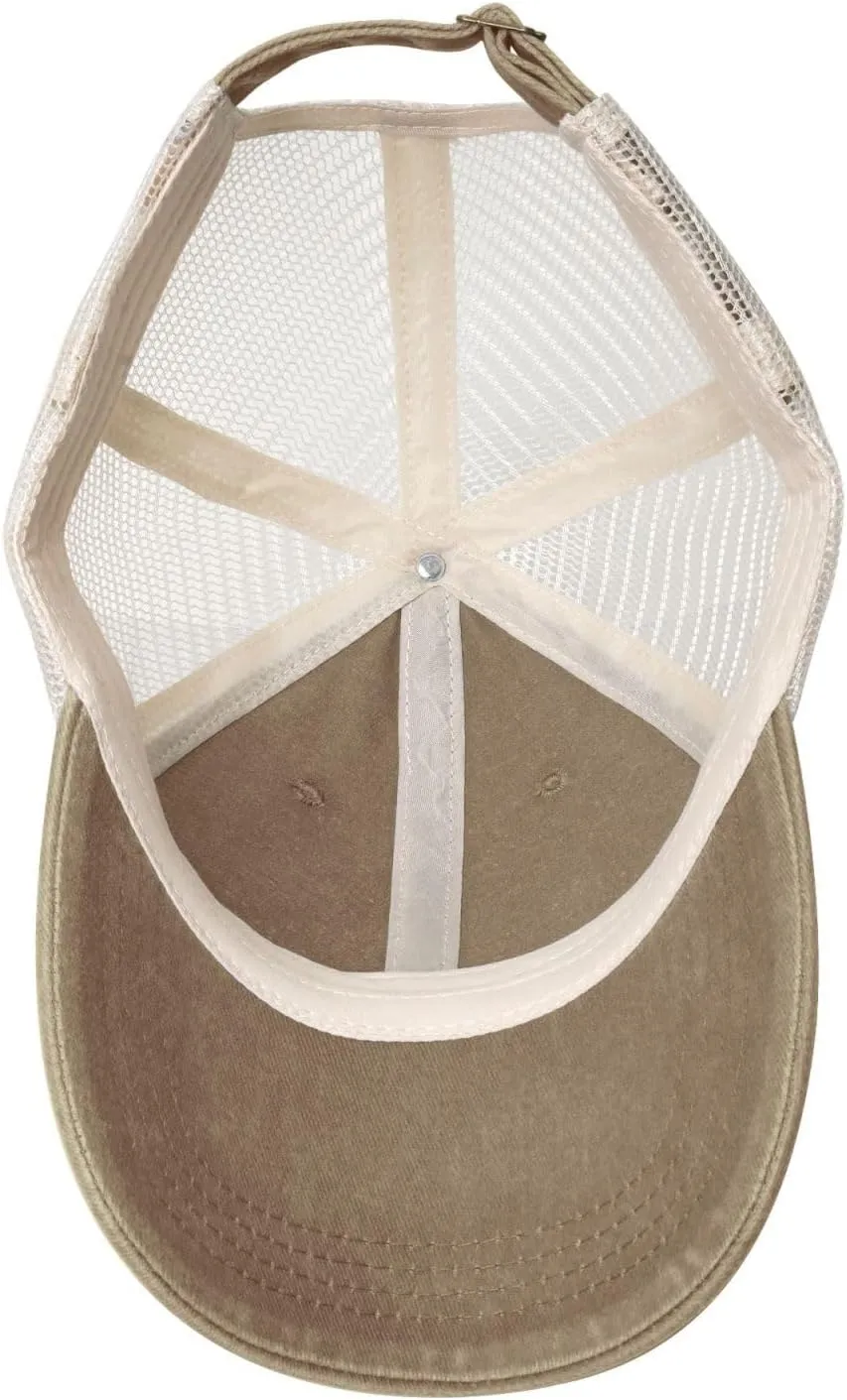 University of New Hampshire Logo Cowboy Vintage Mesh Baseball Cap - Trucker Hat with Adjustable