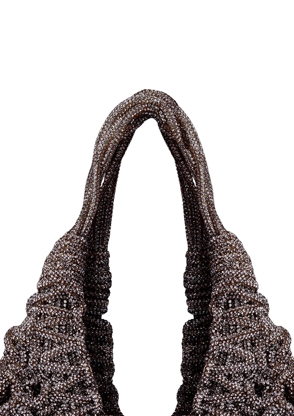 Vannifique Mini Crystal-Studded Woven Handbag
