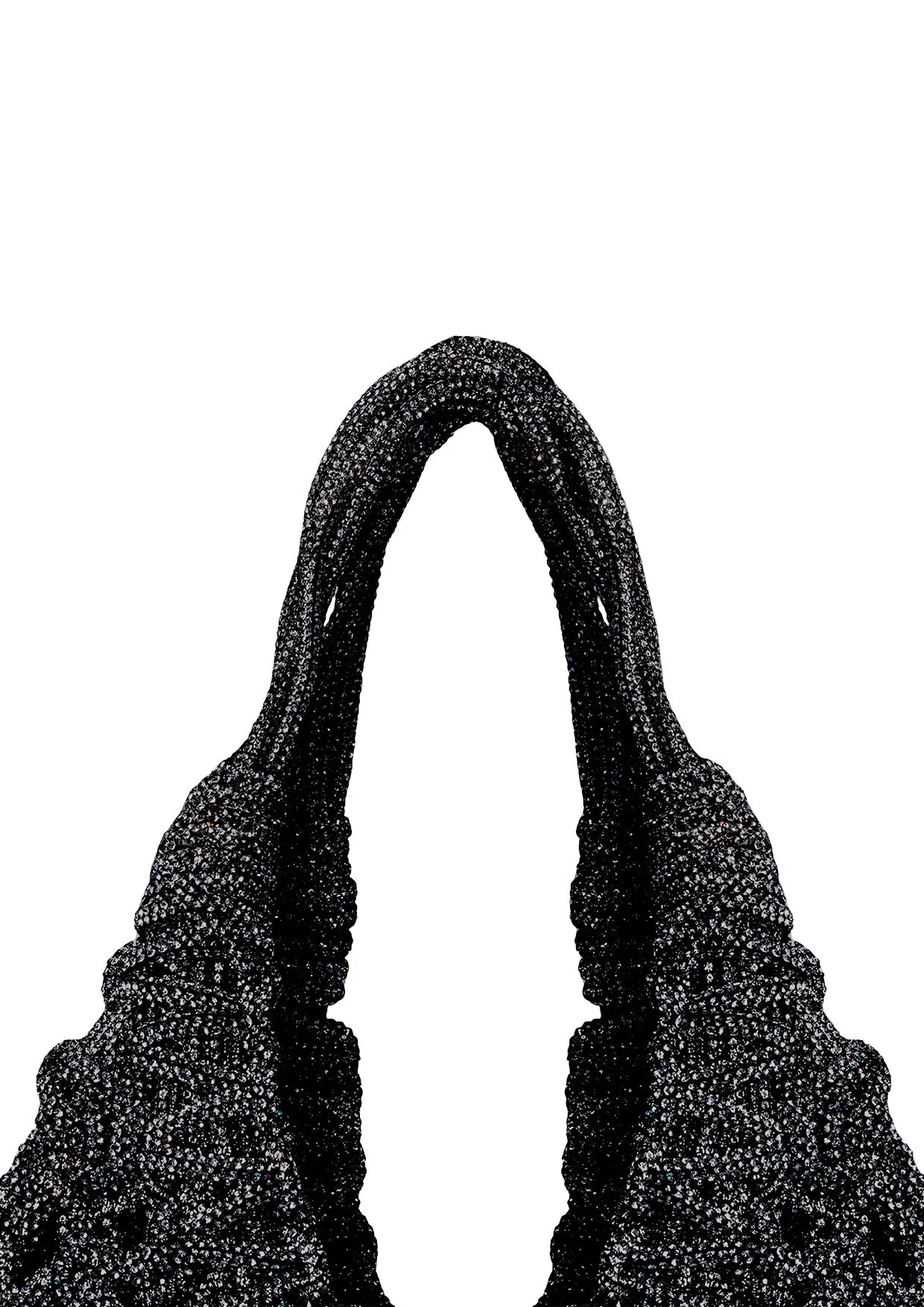 Vannifique Mini Crystal-Studded Woven Handbag