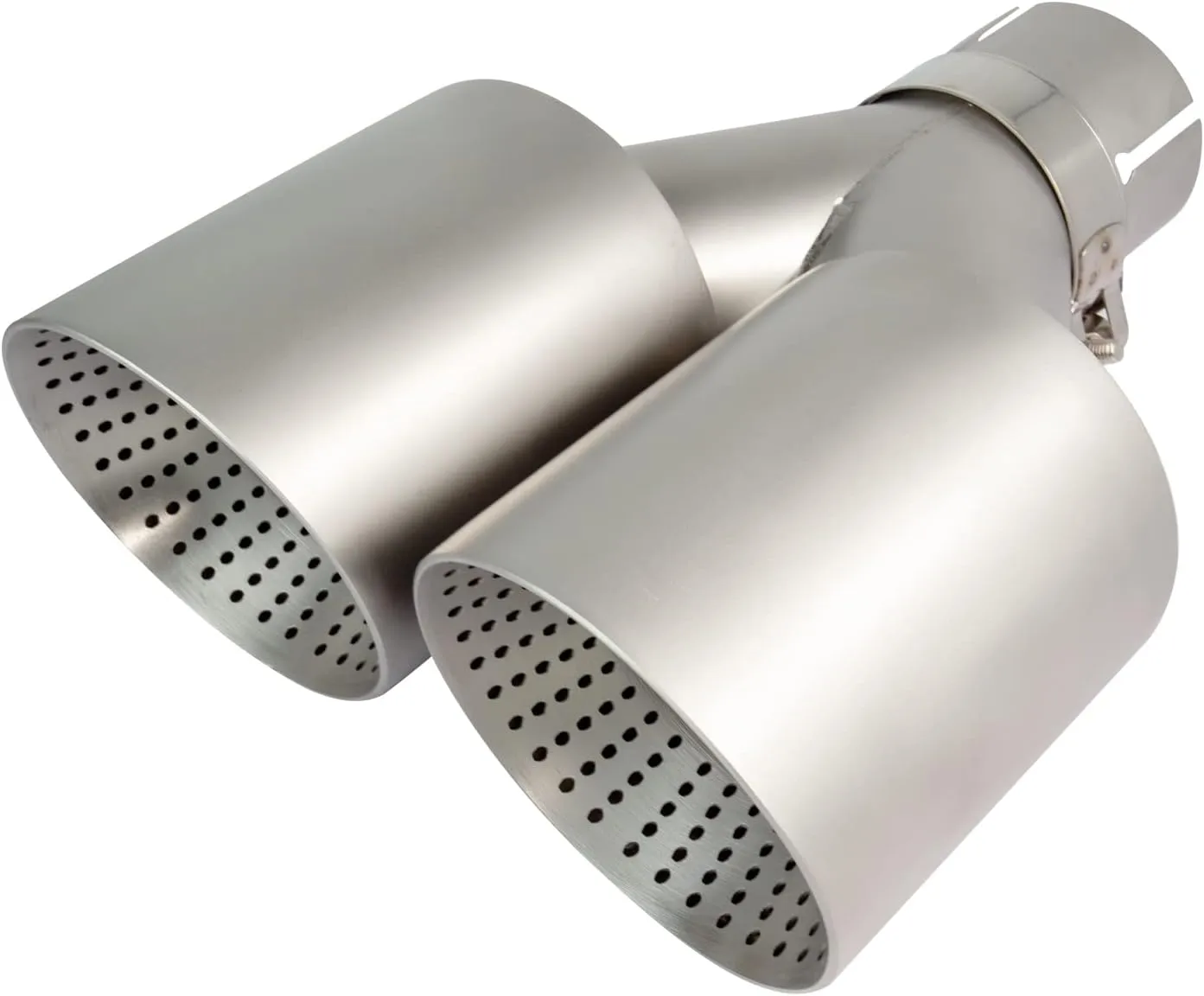 Vechkom 2.5 "Inlet 3.5" Outlet Y Double Frosted Exhaust Tip Car Exhaust Tip Rear Tip Mesh design