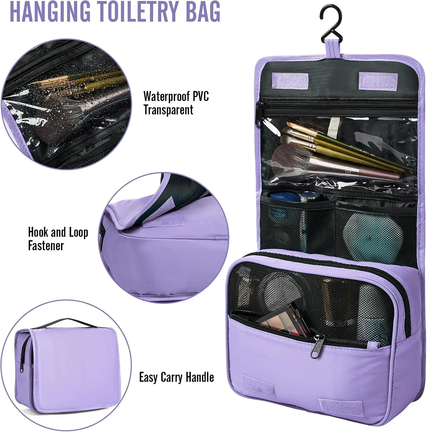 Veken 8 Set Packing Cubes for Travel Essentials, Suitcase Organizer Bags Set for Luggage, Road Trip Travel Accessories in 4 Sizes (Extra Large, Large, Medium, Small), Purple