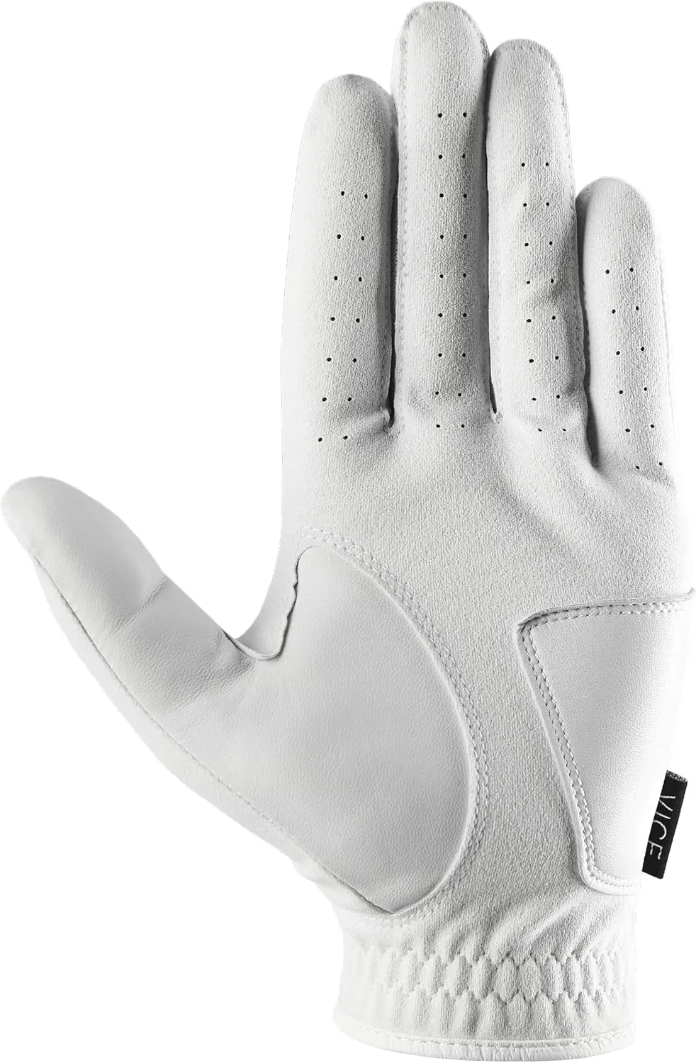 VICE Golf Duro White | Golf Glove | Features: Highly Durable Synthetic Suede, Great fit and Feel