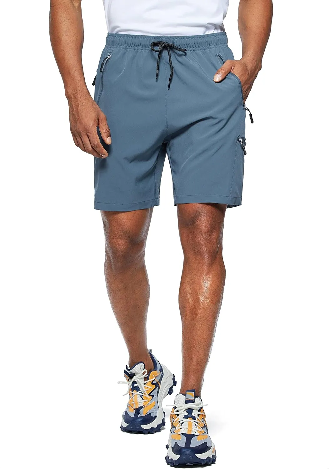 Viodia Men's Hiking Cargo Shorts Stretch Quick Dry Lightweight Shorts for Men Fishing Athletic Shorts with Pockets