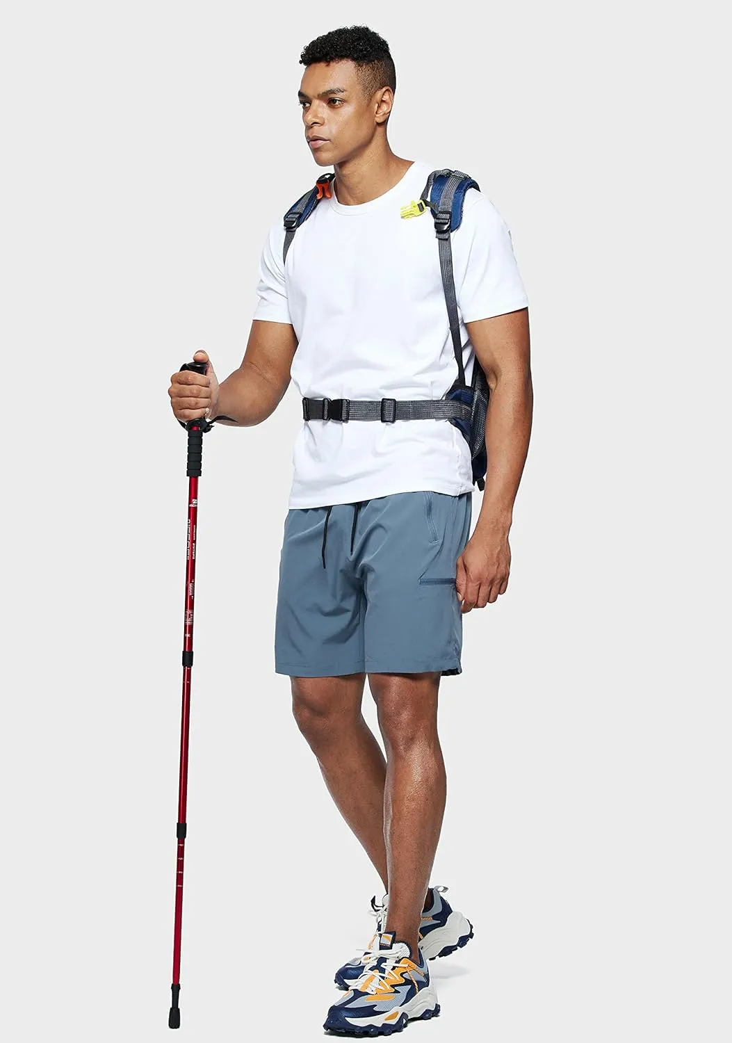Viodia Men's Hiking Cargo Shorts Stretch Quick Dry Lightweight Shorts for Men Fishing Athletic Shorts with Pockets
