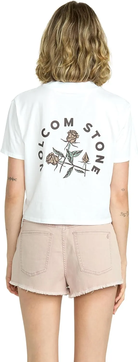 Volcom Women's 1991 Stone High Waisted Cutoff Denim Jean Short