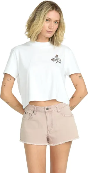 Volcom Women's 1991 Stone High Waisted Cutoff Denim Jean Short