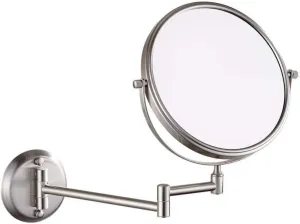 Wall Mounted Double Sided Makeup Mirrors Magnifying Extend Sturdy Adjustable Cosmetic Mirror Shaving Bathroom Vanity Mirror (Color : 3X, Size : 6inch)