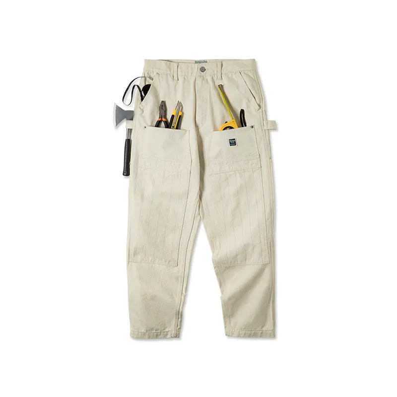 Washed Multi-Pocket Pants