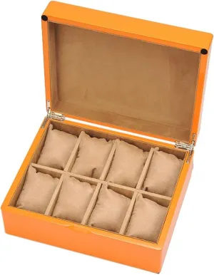 Watch Box Organizer 8 Cells Vintage and Elegant Watch Organizer High-end and Luxurious Watch Storage Display Box watch case